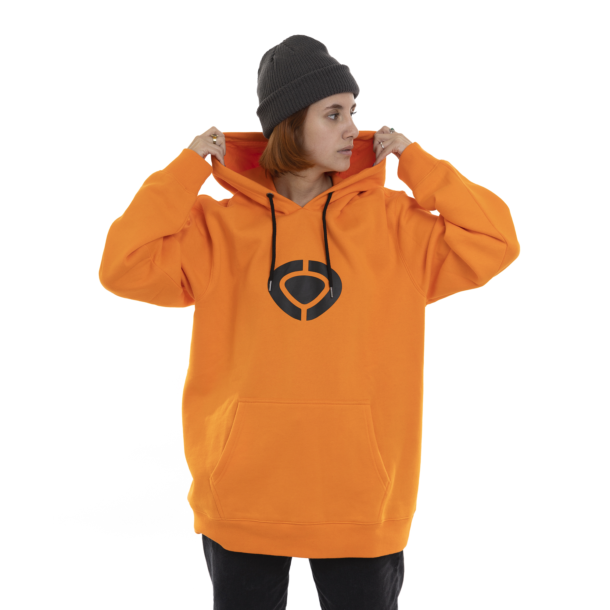 BIG LOGO HOOD - ORANGE