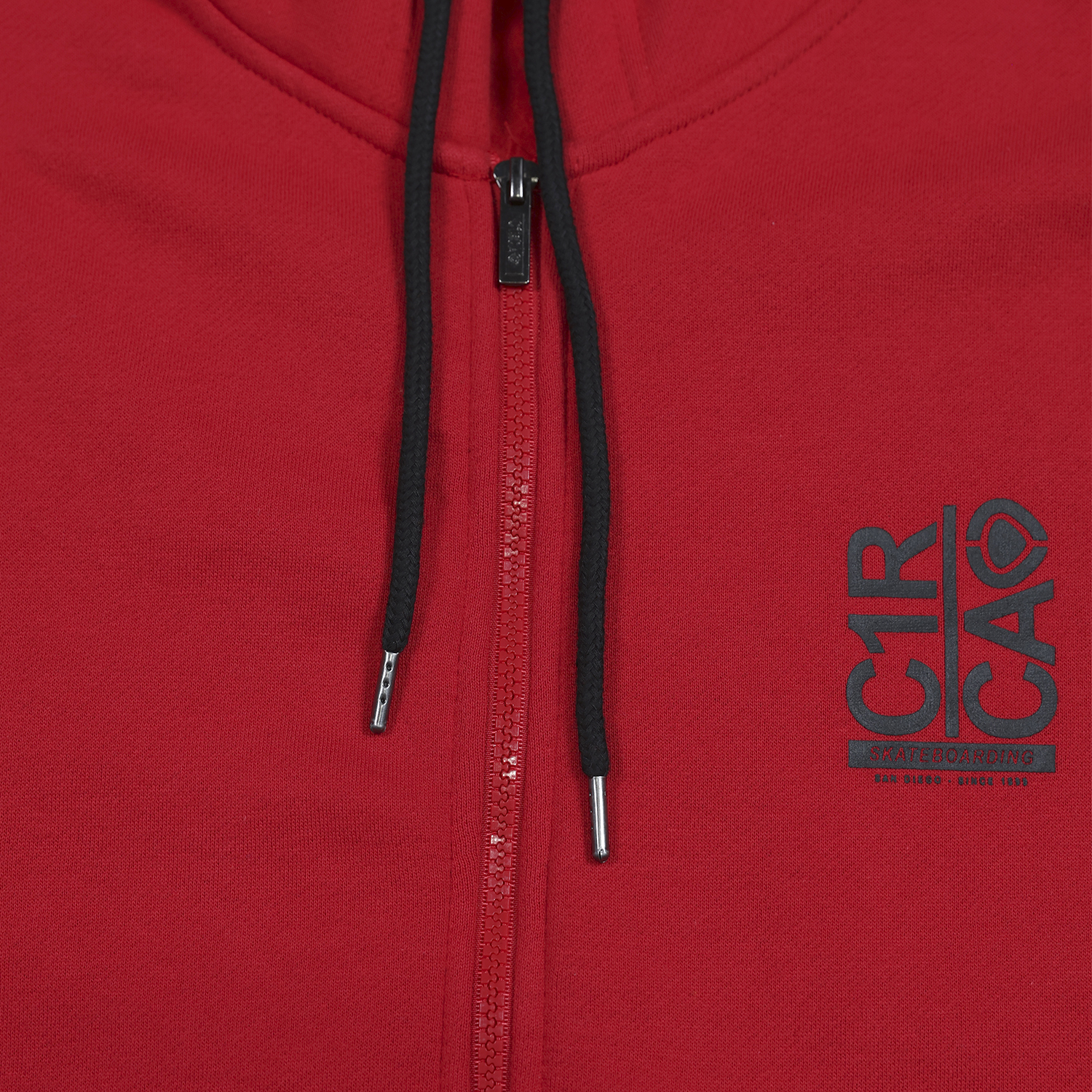 BREAK UP ZIP - RED - OVERSIZE